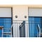 Westinghouse Fixture Wall Outdoor LED Dimmable 12W Winslett Dome, Textured Black Frosted Glass 6579000 - alternate 3